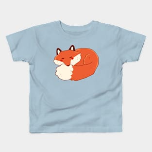 Sleeping fox illustration Kids T-Shirt